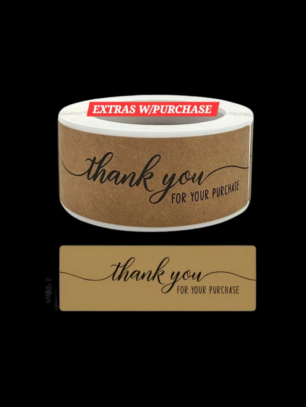120ct. Kraft "Thank You For Your Purchase" Bonus 3 Random Polymailers - Picture 1 of 4